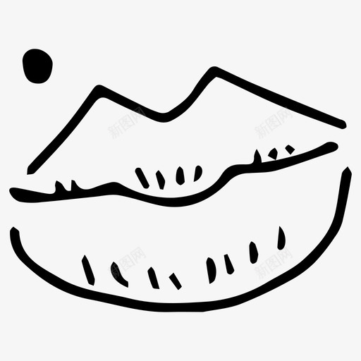 嘴唇情感吻图标svg_新图网 https://ixintu.com 吻 嘴 嘴唇 情感 痣