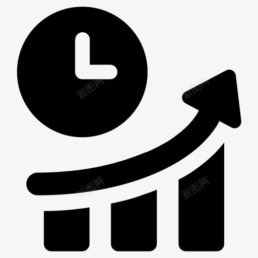 图表效率生产力图标svg_新图网 https://ixintu.com 图表 效率 时钟 时间 生产力