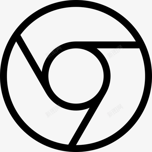chrome浏览器谷歌图标svg_新图网 https://ixintu.com chrome 图标 浏览器 谷歌 轮廓