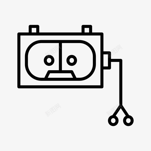 盒式磁带音乐随身听图标svg_新图网 https://ixintu.com 盒式 磁带 随身听 音乐