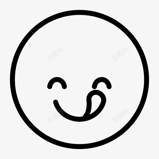 吃表情脸图标svg_新图网 https://ixintu.com 吃 脸 表情 贴纸 轮廓表情