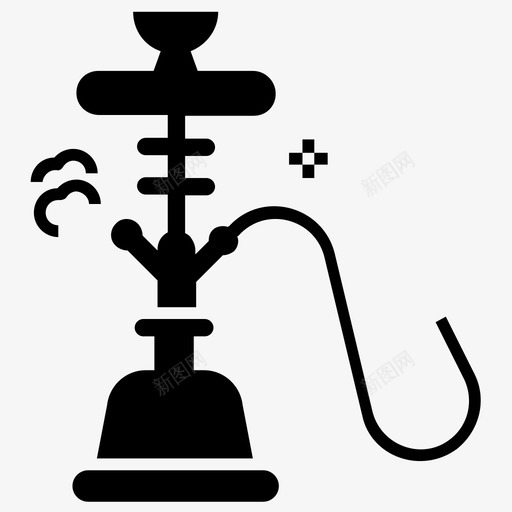 水烟管辣椒管烟管图标svg_新图网 https://ixintu.com 吸烟 字形 水烟 汽化 烟管 烟草 装置 设备 辣椒