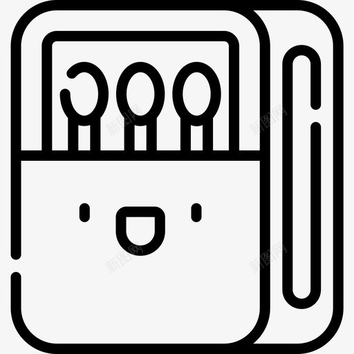 火柴盒森林线形图标svg_新图网 https://ixintu.com 森林 火柴盒 线形