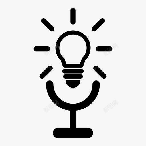 播客广播脱口秀图标svg_新图网 https://ixintu.com 广播 播客 脱口秀