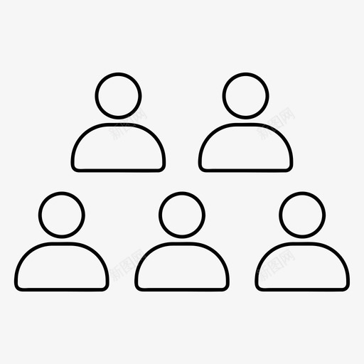 人员社区员工图标svg_新图网 https://ixintu.com web 人员 员工 团队 社区 组