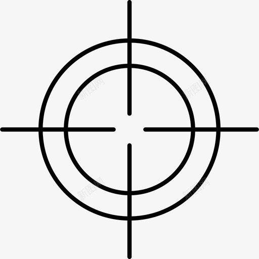 目标十字准星假期图标svg_新图网 https://ixintu.com 假期 十字准星 目标