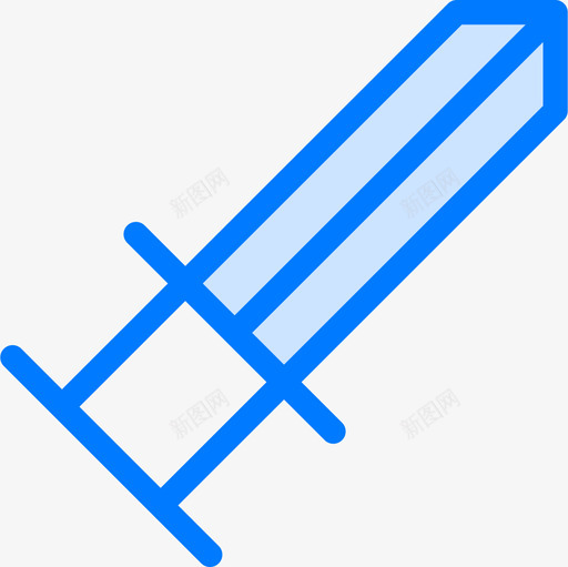 刀陆军7蓝色图标svg_新图网 https://ixintu.com 刀 蓝色 陆军7