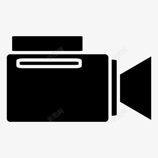 摄像机数码摄影图标svg_新图网 https://ixintu.com 录像机 技术 摄像机 摄影 数码