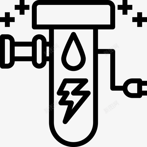滤水器电5线性图标svg_新图网 https://ixintu.com 滤水器 线性
