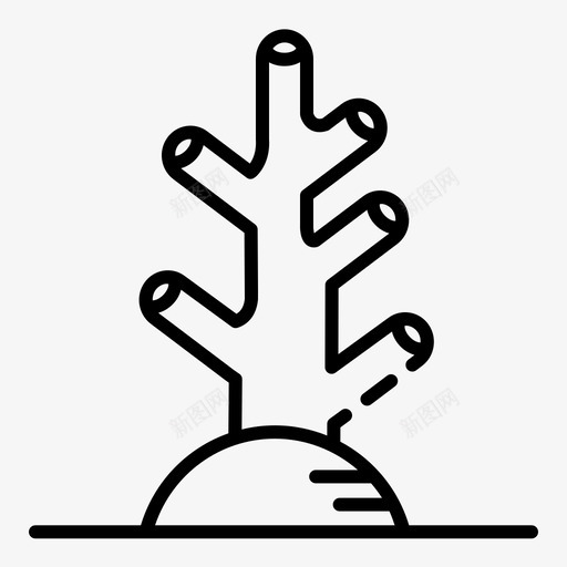 珊瑚海洋大海图标svg_新图网 https://ixintu.com 大海 海洋 珊瑚
