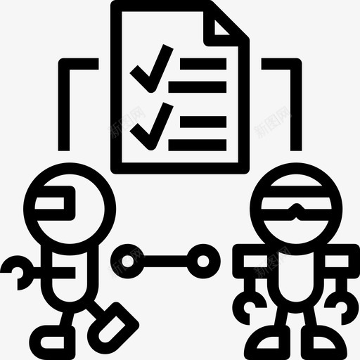分析机器人工程8线性图标svg_新图网 https://ixintu.com 分析 机器人工程8 线性