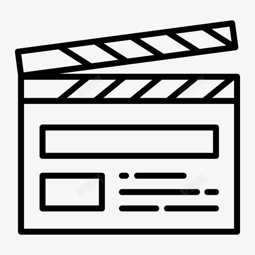 隔板电影院娱乐图标svg_新图网 https://ixintu.com 娱乐 电影 电影院 隔板