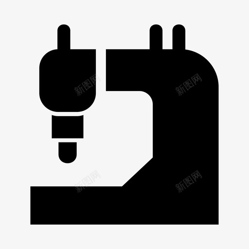 缝纫机工艺裁缝图标svg_新图网 https://ixintu.com 工艺 缝纫机 裁缝