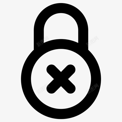 不安全没有安全没有锁图标svg_新图网 https://ixintu.com 不安全 没有保护 没有安全 没有锁