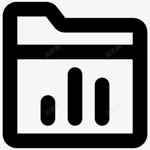 图形文件夹分析图表图标svg_新图网 https://ixintu.com 分析 图形文件夹 图表 报告 文件