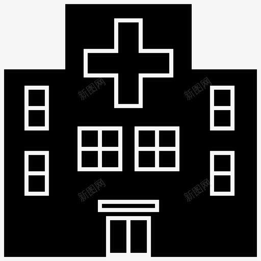 医院诊所医生图标svg_新图网 https://ixintu.com 医生 医疗 医疗保健 医药 医院 固体 急诊科 诊所
