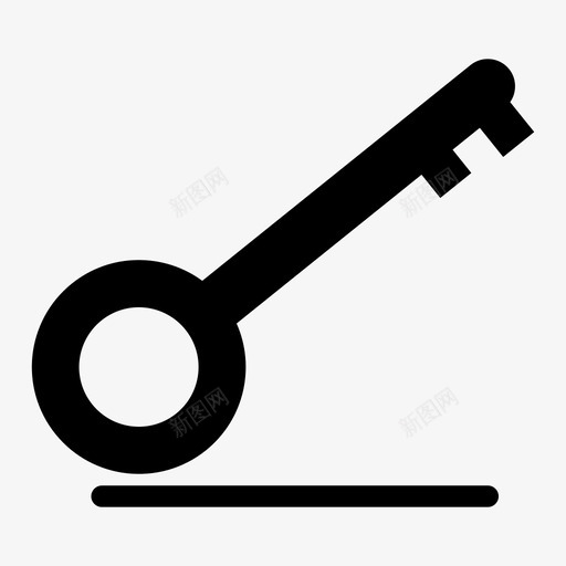钥匙入口锁图标svg_新图网 https://ixintu.com 入口 安全 符号 钥匙