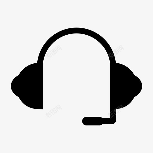 耳机声音耳朵图标svg_新图网 https://ixintu.com 声音 耳朵 耳机