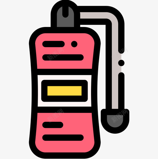 灭火器保护安全2线性颜色图标svg_新图网 https://ixintu.com 保护 安全 灭火器 线性 颜色