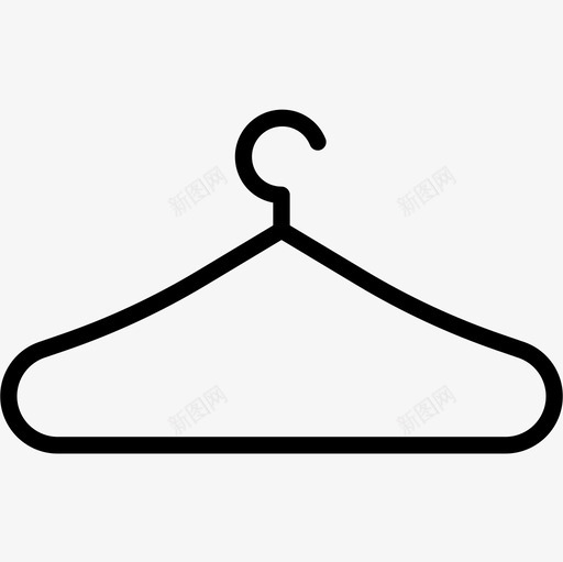 衣架服装和时尚2实心图标svg_新图网 https://ixintu.com 实心 时尚 服装 衣架