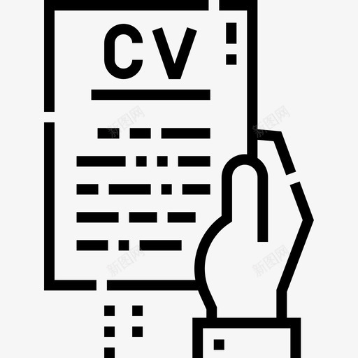 简历毕业10直线型图标svg_新图网 https://ixintu.com 毕业 直线 简历 线型