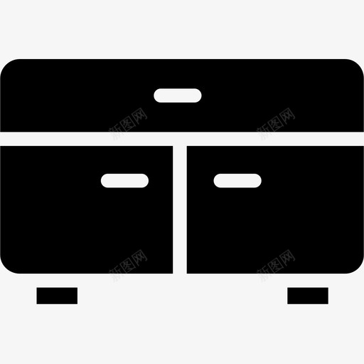 抽屉家具90实心图标svg_新图网 https://ixintu.com 实心 家具 抽屉
