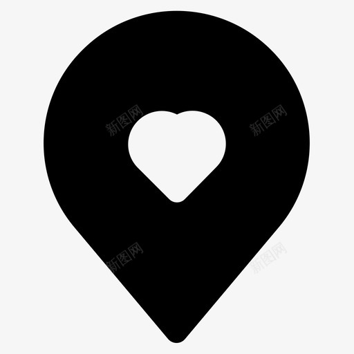 爱的别针爱的针gps图标svg_新图网 https://ixintu.com gps 保存 别针 固体 地图 定位 导航 爱的