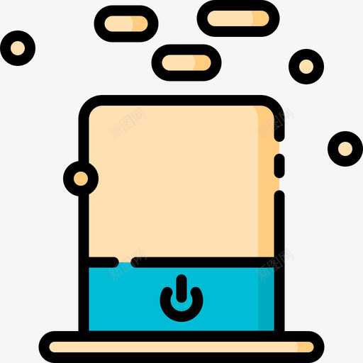 加湿器smarthome10线性颜色图标svg_新图网 https://ixintu.com smarthome 加湿器 线性 颜色