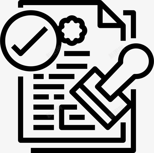 许可营销管理8线性图标svg_新图网 https://ixintu.com 线性 营销管理 许可