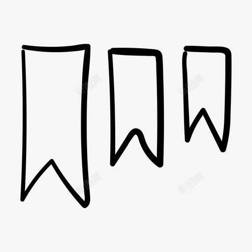 吊带手绘标签图标svg_新图网 https://ixintu.com 吊带 名牌 异想天开 手绘 标签 素描