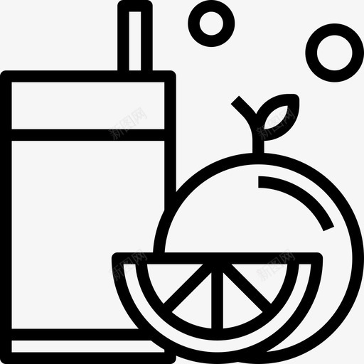 饮料夏季64线性图标svg_新图网 https://ixintu.com 夏季 线性 饮料