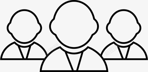 一群人社会图标svg_新图网 https://ixintu.com 一群人 社会