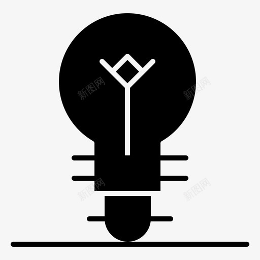灯泡电灯泡灯图标svg_新图网 https://ixintu.com 体验 灯泡 用户 电灯泡