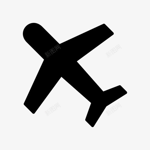 飞机机场航班图标svg_新图网 https://ixintu.com 旅行 机场 航班 运输 飞机