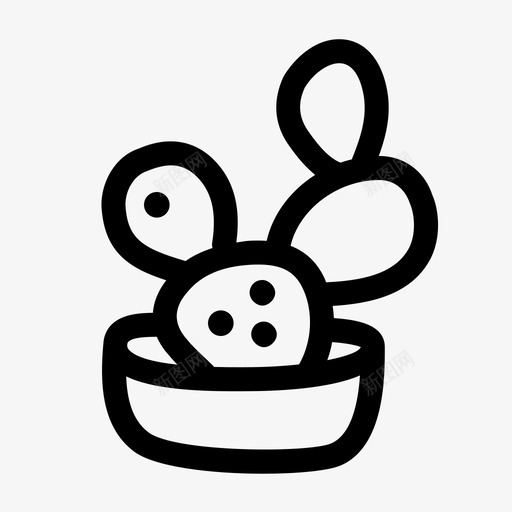 仙人掌沙漠花园图标svg_新图网 https://ixintu.com 仙人掌 植物 沙漠 盆栽 花园