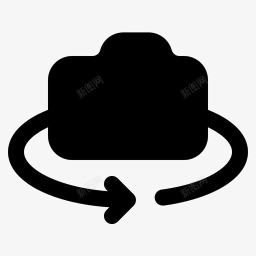 旋转360度相机图标svg_新图网 https://ixintu.com 360度 开关 摄影相机实心 旋转 相机 翻转