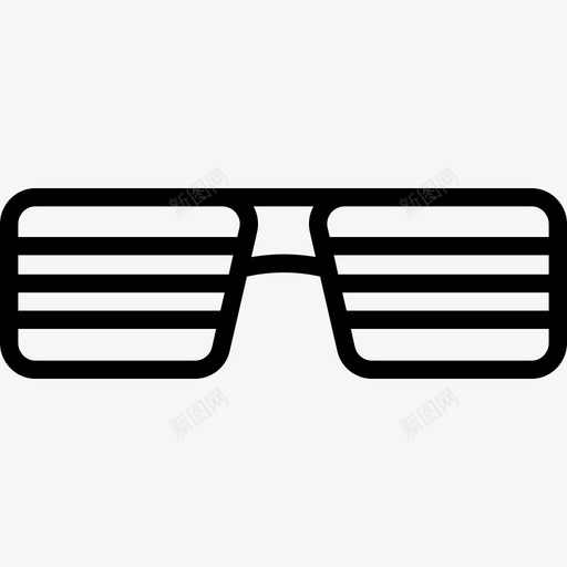 太阳镜夏季67线性图标svg_新图网 https://ixintu.com 夏季 太阳镜 线性