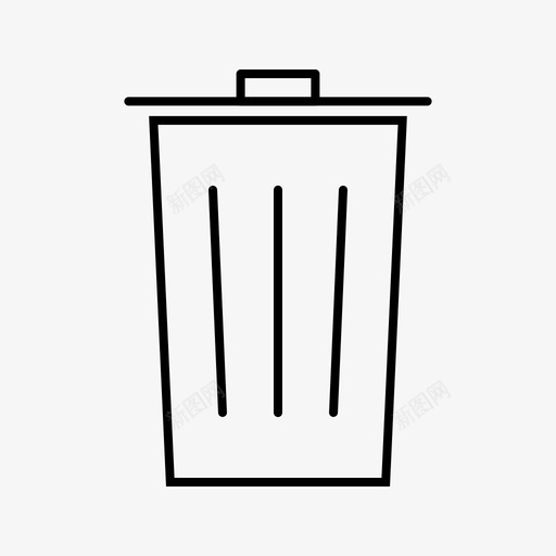 垃圾桶删除垃圾箱图标svg_新图网 https://ixintu.com 24个网页界面 删除 垃圾桶 垃圾箱