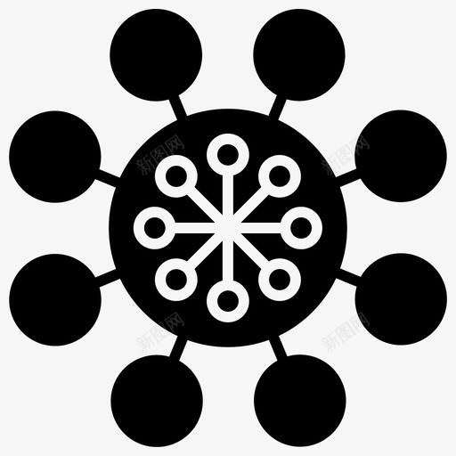 学习人工流动图标svg_新图网 https://ixintu.com 人工 学习 智能 流动