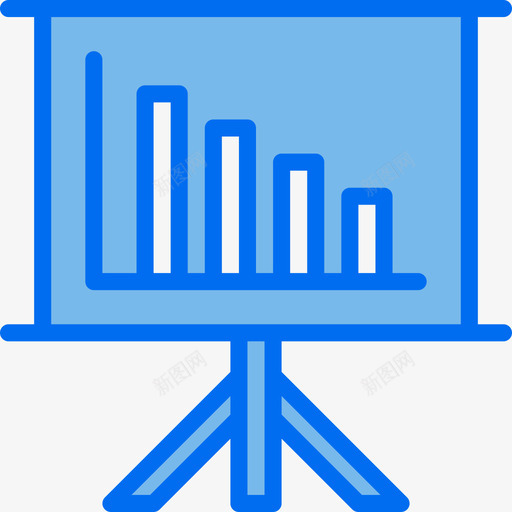 图形办公用品4蓝色图标svg_新图网 https://ixintu.com 办公用品4 图形 蓝色