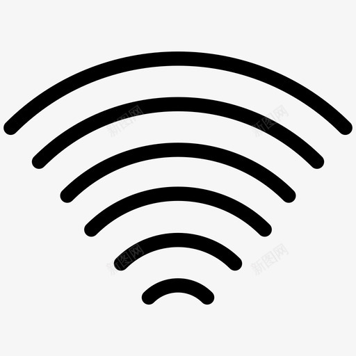 互联网wifi无线图标svg_新图网 https://ixintu.com wifi 互联网 无线