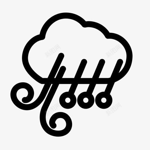 天气气候云图标svg_新图网 https://ixintu.com 天气 气候