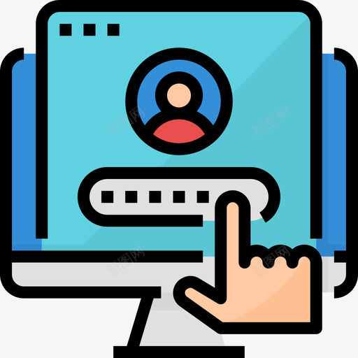 会计会计和财务3线颜色图标svg_新图网 https://ixintu.com 会计 财务 颜色