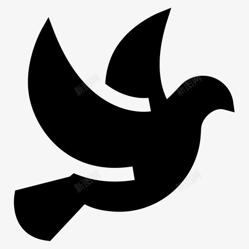 鸽子希腊神话3填充图标svg_新图网 https://ixintu.com 填充 希腊神话 鸽子