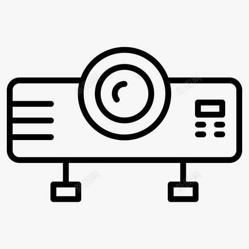投影仪电影院娱乐图标svg_新图网 https://ixintu.com 娱乐 投影仪 电影 电影院