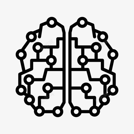 科技人工智能大脑图标svg_新图网 https://ixintu.com 人工智能 大脑 科技