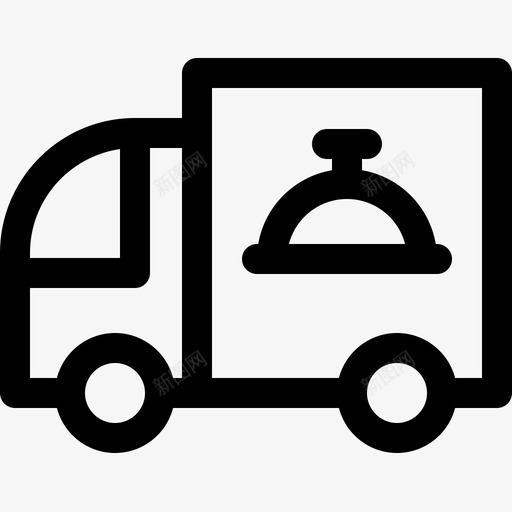 送货车餐厅76直线图标svg_新图网 https://ixintu.com 直线 送货车 餐厅76