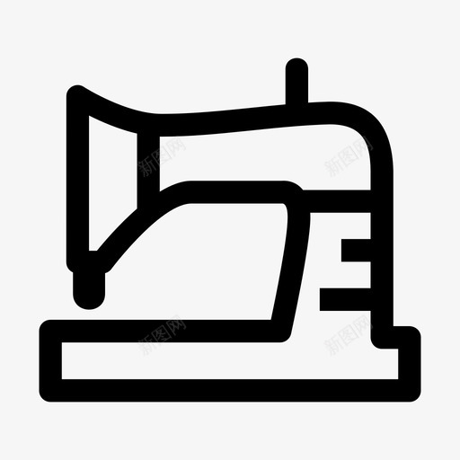 缝纫机工艺裁缝图标svg_新图网 https://ixintu.com 工艺 缝纫机 裁缝