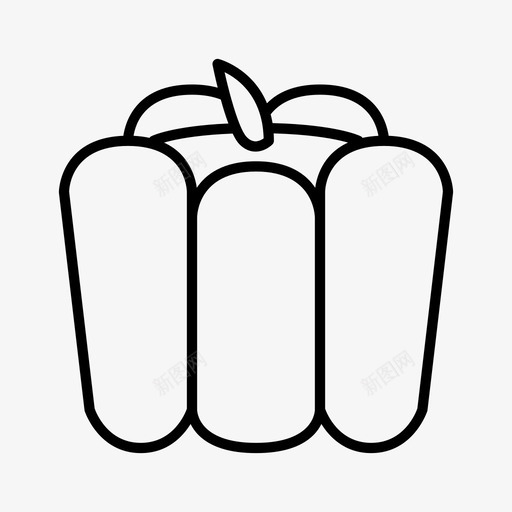 采购产品铃铛辣椒食品图标svg_新图网 https://ixintu.com 产品 新鲜 水果 蔬菜 辣椒 采购 铃铛 食品