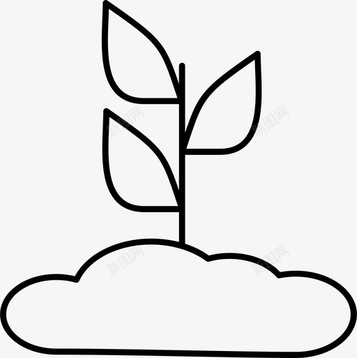植物自然科学图标svg_新图网 https://ixintu.com 农业 植物 科学 自然 萌芽